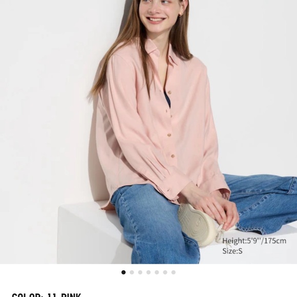 Uniqlo brushed long sleeve button up - Picture 6 of 6